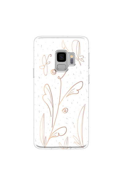 SAMSUNG - Galaxy S9 - Soft Clear Case - Flowers In Style