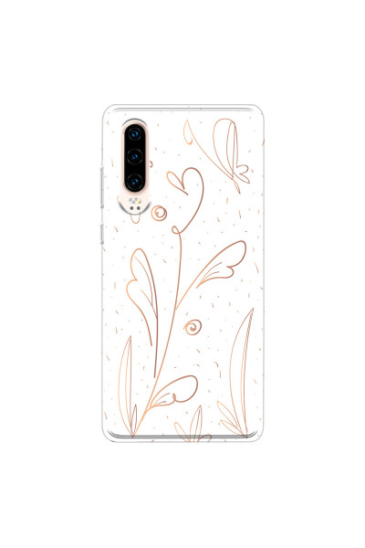 HUAWEI - P30 - Soft Clear Case - Flowers In Style