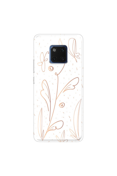 HUAWEI - Mate 20 Pro - Soft Clear Case - Flowers In Style