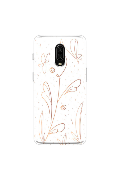 ONEPLUS - OnePlus 6T - Soft Clear Case - Flowers In Style