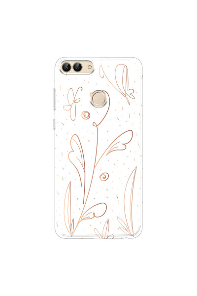 HUAWEI - P Smart 2018 - Soft Clear Case - Flowers In Style