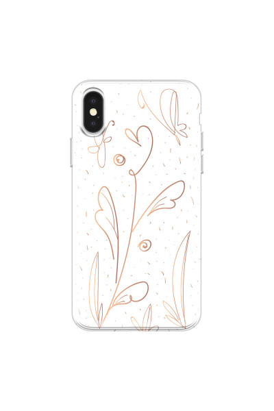 APPLE - iPhone X - Soft Clear Case - Flowers In Style