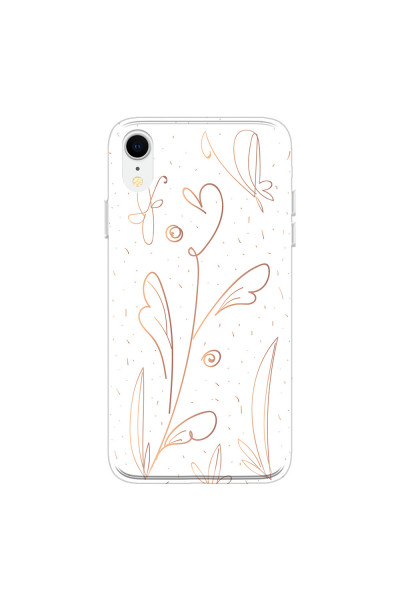 APPLE - iPhone XR - Soft Clear Case - Flowers In Style