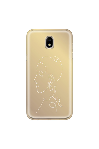 SAMSUNG - Galaxy J3 2017 - Soft Clear Case - Golden Lady