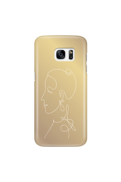 SAMSUNG - Galaxy S7 Edge - 3D Snap Case - Golden Lady