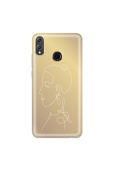 HONOR - Honor 8X - Soft Clear Case - Golden Lady