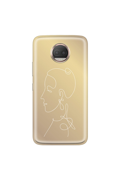 MOTOROLA by LENOVO - Moto G5s Plus - Soft Clear Case - Golden Lady
