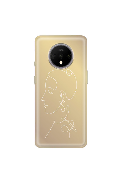 ONEPLUS - OnePlus 7T - Soft Clear Case - Golden Lady