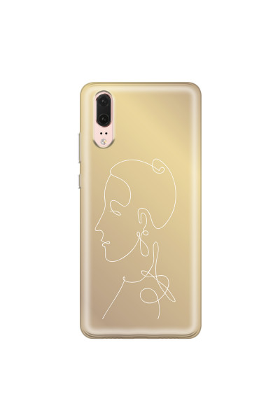HUAWEI - P20 - Soft Clear Case - Golden Lady
