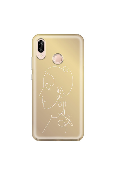HUAWEI - P20 Lite - Soft Clear Case - Golden Lady