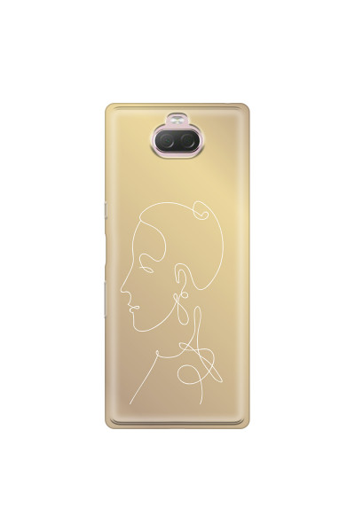 SONY - Sony Xperia 10 Plus - Soft Clear Case - Golden Lady