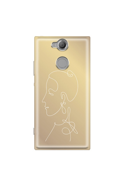 SONY - Sony Xperia XA2 - Soft Clear Case - Golden Lady