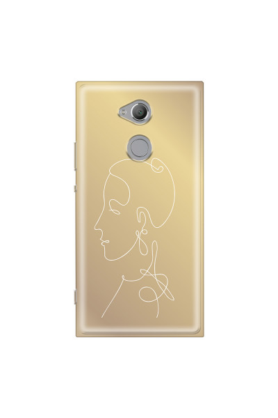 SONY - Sony Xperia XA2 Ultra - Soft Clear Case - Golden Lady