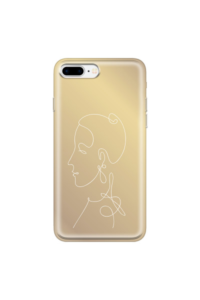 APPLE - iPhone 7 Plus - Soft Clear Case - Golden Lady