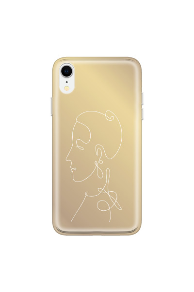 APPLE - iPhone XR - Soft Clear Case - Golden Lady