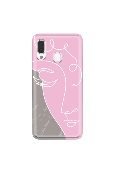 SAMSUNG - Galaxy A40 - Soft Clear Case - Miss Pink