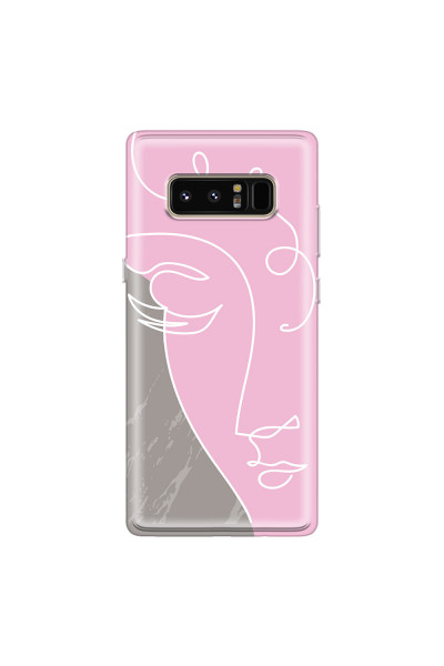 SAMSUNG - Galaxy Note 8 - Soft Clear Case - Miss Pink