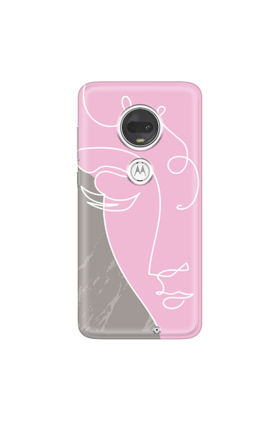 MOTOROLA by LENOVO - Moto G7 - Soft Clear Case - Miss Pink