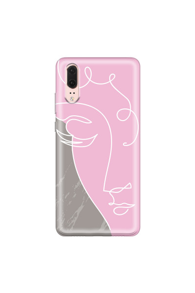HUAWEI - P20 - Soft Clear Case - Miss Pink