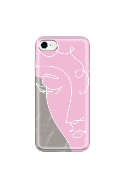 APPLE - iPhone 7 - Soft Clear Case - Miss Pink