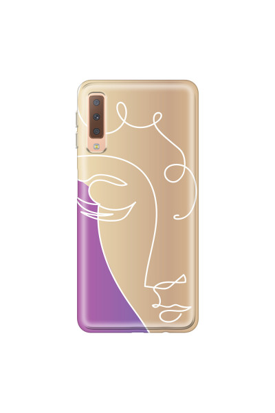 SAMSUNG - Galaxy A7 2018 - Soft Clear Case - Miss Rose Gold