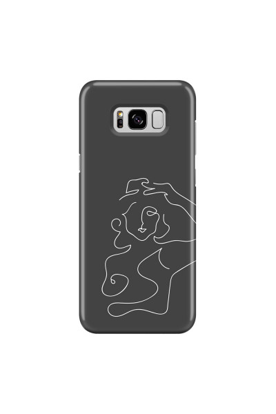 SAMSUNG - Galaxy S8 - 3D Snap Case - Grey Silhouette