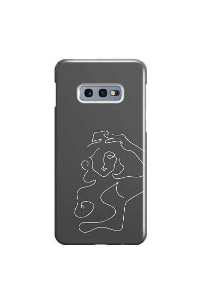 SAMSUNG - Galaxy S10e - 3D Snap Case - Grey Silhouette