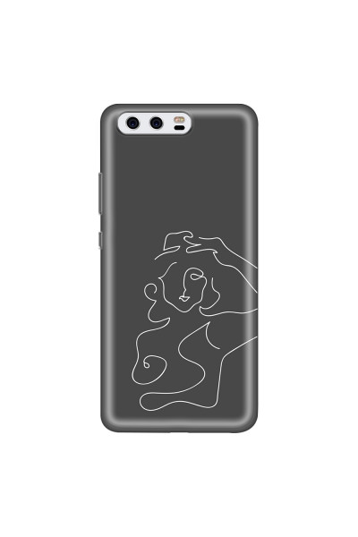 HUAWEI - P10 - Soft Clear Case - Grey Silhouette