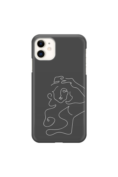 APPLE - iPhone 11 - 3D Snap Case - Grey Silhouette