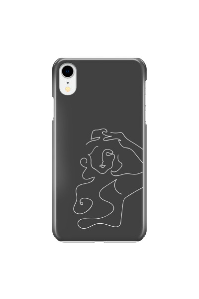 APPLE - iPhone XR - 3D Snap Case - Grey Silhouette