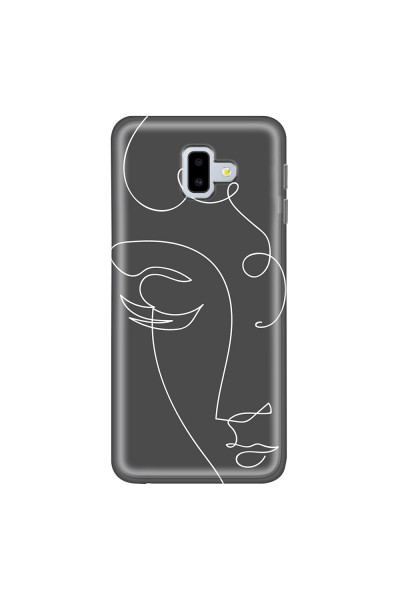 SAMSUNG - Galaxy J6 Plus 2018 - Soft Clear Case - Light Portrait in Picasso Style