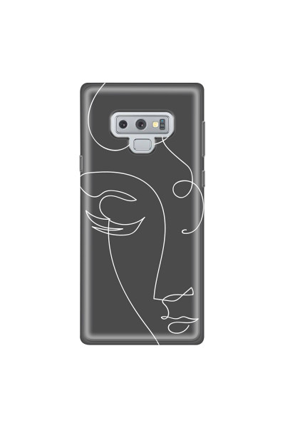 SAMSUNG - Galaxy Note 9 - Soft Clear Case - Light Portrait in Picasso Style