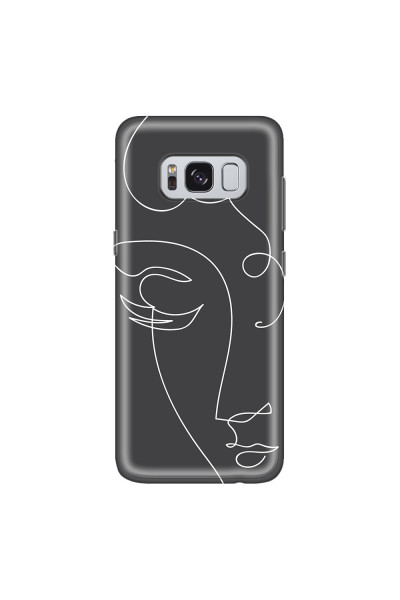 SAMSUNG - Galaxy S8 Plus - Soft Clear Case - Light Portrait in Picasso Style
