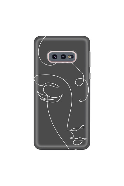 SAMSUNG - Galaxy S10e - Soft Clear Case - Light Portrait in Picasso Style