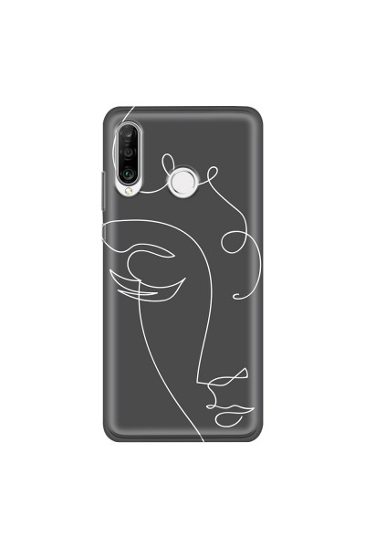 HUAWEI - P30 Lite - Soft Clear Case - Light Portrait in Picasso Style