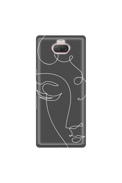 SONY - Sony Xperia 10 - Soft Clear Case - Light Portrait in Picasso Style