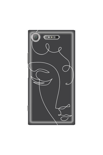 SONY - Sony Xperia XZ1 - Soft Clear Case - Light Portrait in Picasso Style