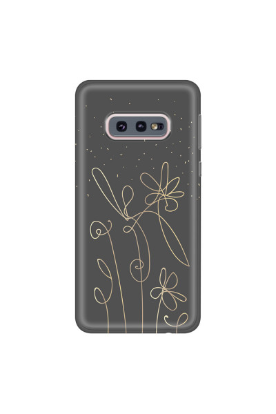 SAMSUNG - Galaxy S10e - Soft Clear Case - Midnight Flowers