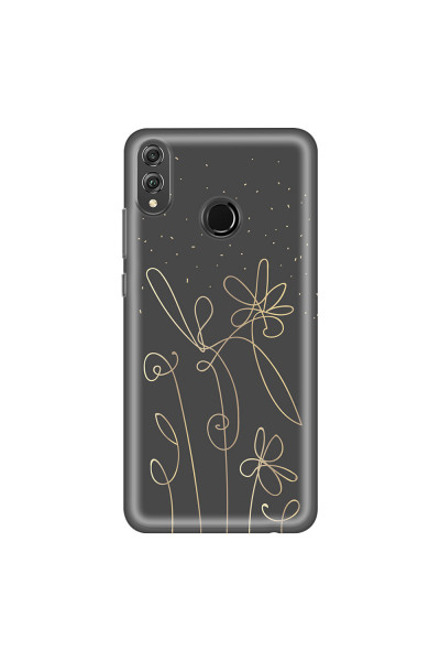 HONOR - Honor 8X - Soft Clear Case - Midnight Flowers
