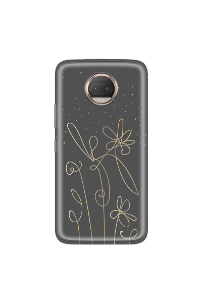 MOTOROLA by LENOVO - Moto G5s Plus - Soft Clear Case - Midnight Flowers