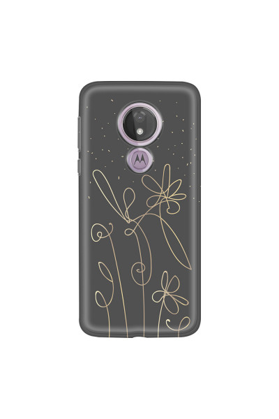 MOTOROLA by LENOVO - Moto G7 Power - Soft Clear Case - Midnight Flowers