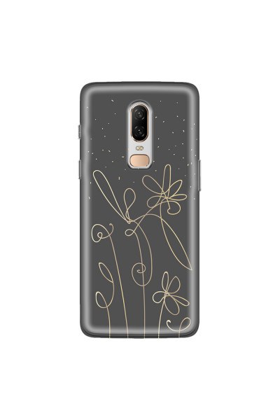 ONEPLUS - OnePlus 6 - Soft Clear Case - Midnight Flowers