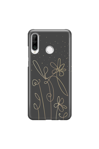 HUAWEI - P30 Lite - 3D Snap Case - Midnight Flowers