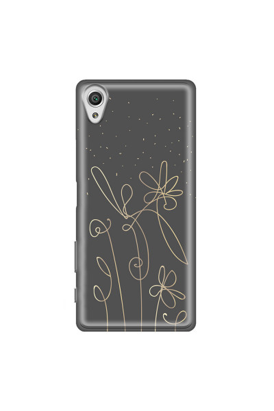SONY - Sony Xperia XA1 - Soft Clear Case - Midnight Flowers