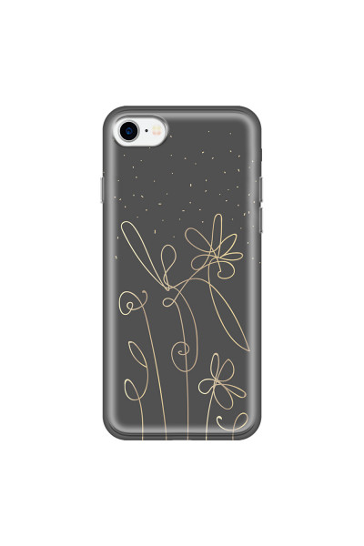 APPLE - iPhone 7 - Soft Clear Case - Midnight Flowers