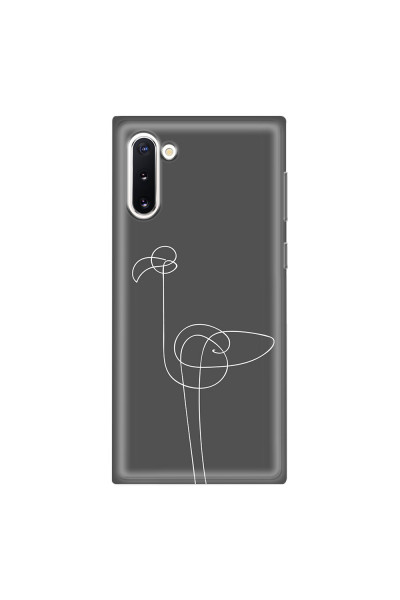 SAMSUNG - Galaxy Note 10 - Soft Clear Case - Flamingo Drawing