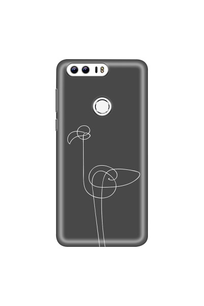 HONOR - Honor 8 - Soft Clear Case - Flamingo Drawing
