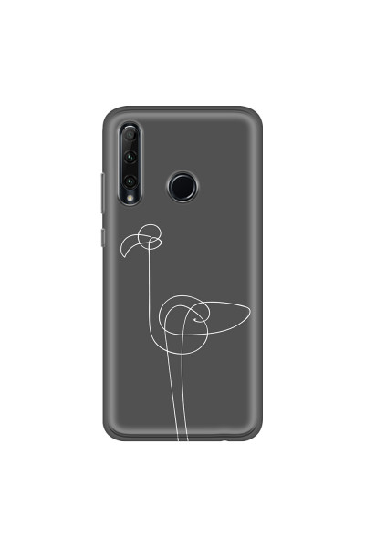 HONOR - Honor 20 lite - Soft Clear Case - Flamingo Drawing