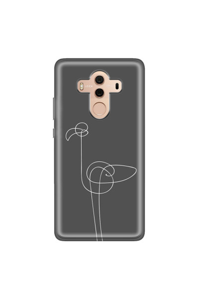 HUAWEI - Mate 10 Pro - Soft Clear Case - Flamingo Drawing