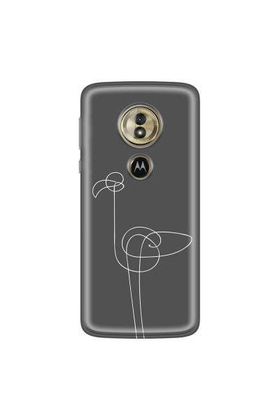 MOTOROLA by LENOVO - Moto G6 Play - Soft Clear Case - Flamingo Drawing
